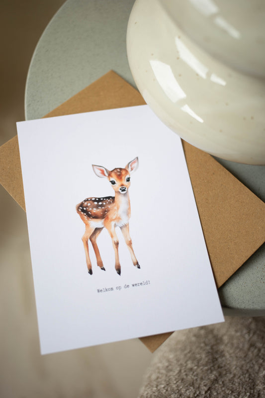 Kaartje Welkom op de wereld!