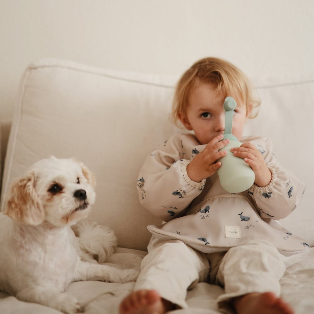 Slabbetje lange mouwen - Whales